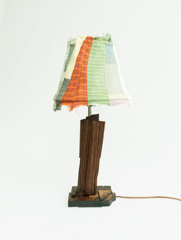 Scrap Lamp with Patchwork Shade