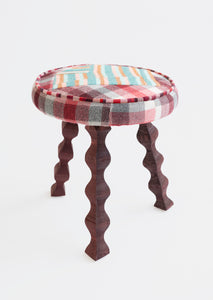 Crazy Quilt Stool (Red)