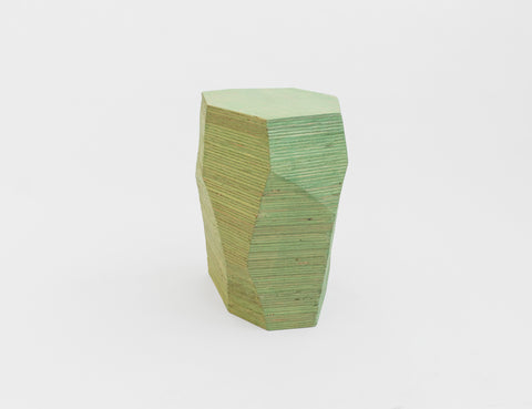 Plywood Stack Stool in Green