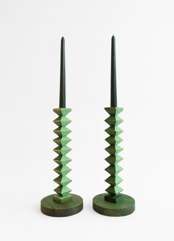 Hand-painted Zig Zag Candlesticks