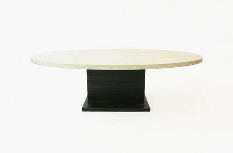 Bleached Ellipse Table